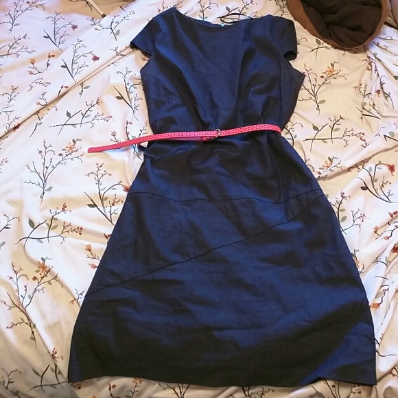 Navy blue work dress