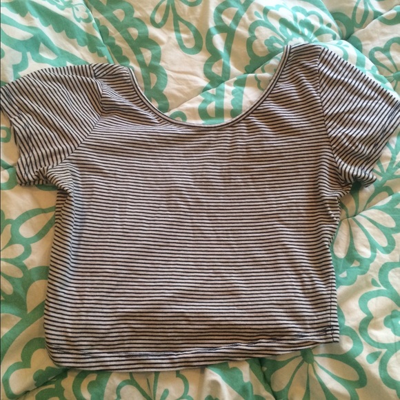 Striped crop top