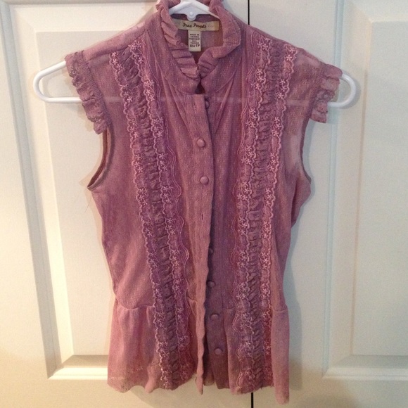 Free people pink top