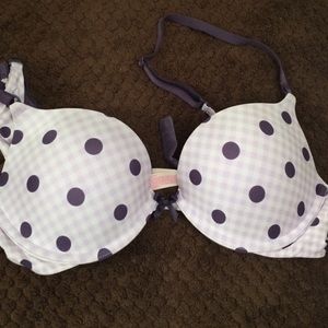 Purple Pokladot Push-up Bra 36A 🎉BUNDLE ITEMS