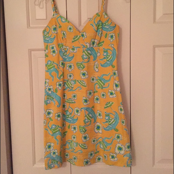 Yellow Lilly Monkey Dress
