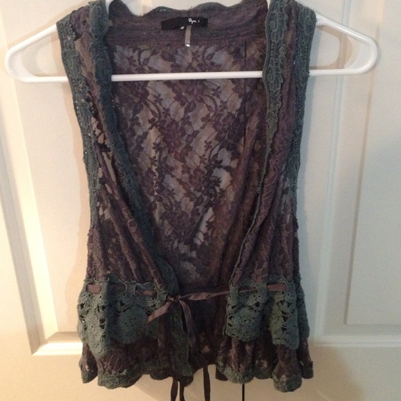 Purple lace top