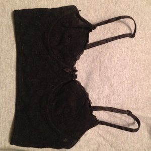 black lace bralette