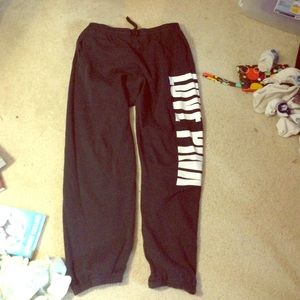 PINK Victoria's Secret Black campus pant