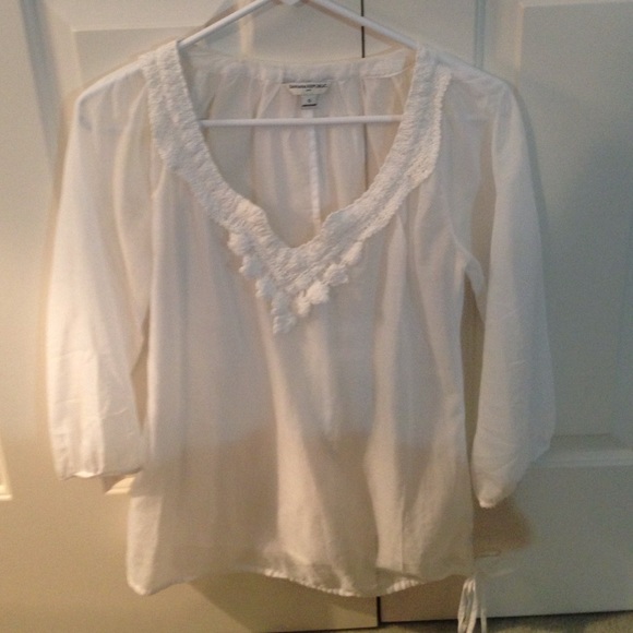 Banana republic white top