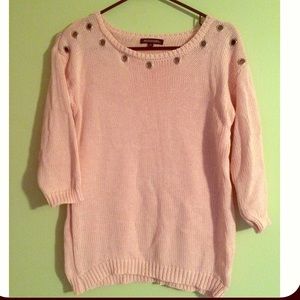 Light pink crochet sweater