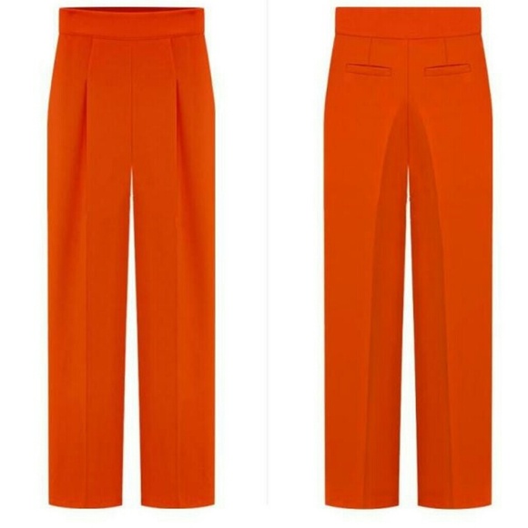 NWT high waist pants come in blk, blue and orange - Picture 2 of 2