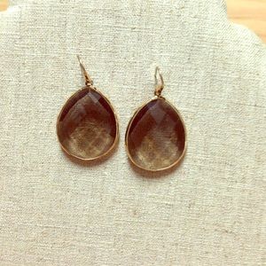 Smokey topaz tone earrings Stella and dot