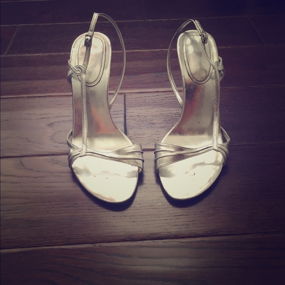 Silver Nine West heels!