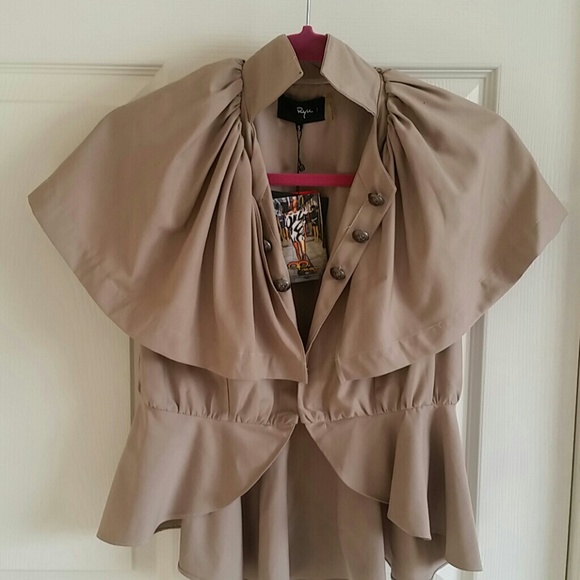 Khaki blazer vest