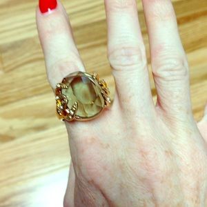 Stella and dot topaz tone ring