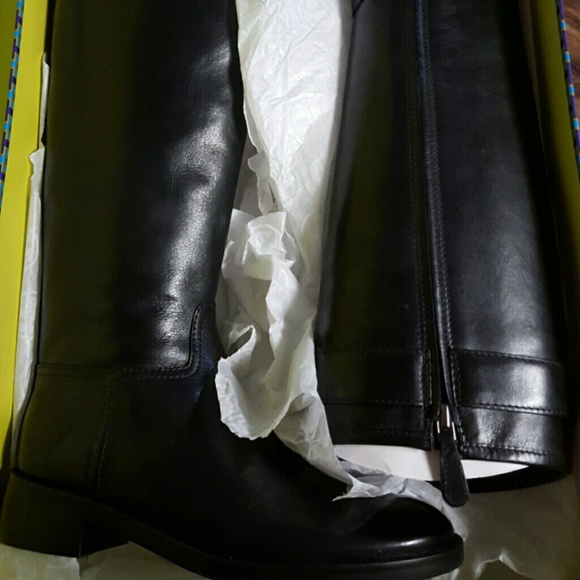 Knee high  gracie tory Burch black ridding boots