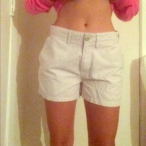 Khaki a&f chino shorts