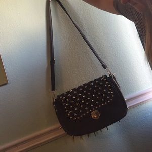 Studded satchel
