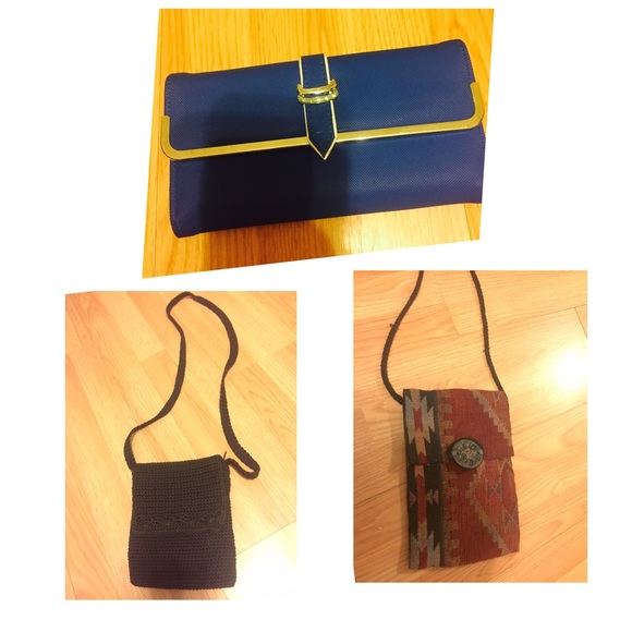 Bundle! 2 should bags & blue clutch