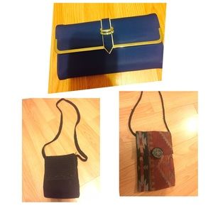 Bundle! 2 should bags & blue clutch