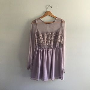 Free People lavender lace dress