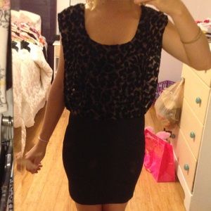 Leopard print dress