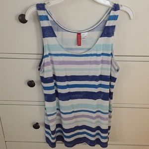 Cute, H&M striped tank 💙💜