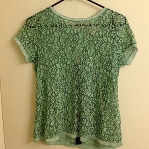 Loft Shirt. So cute with black Cami under it !