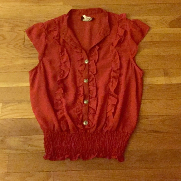 Red dress shirt