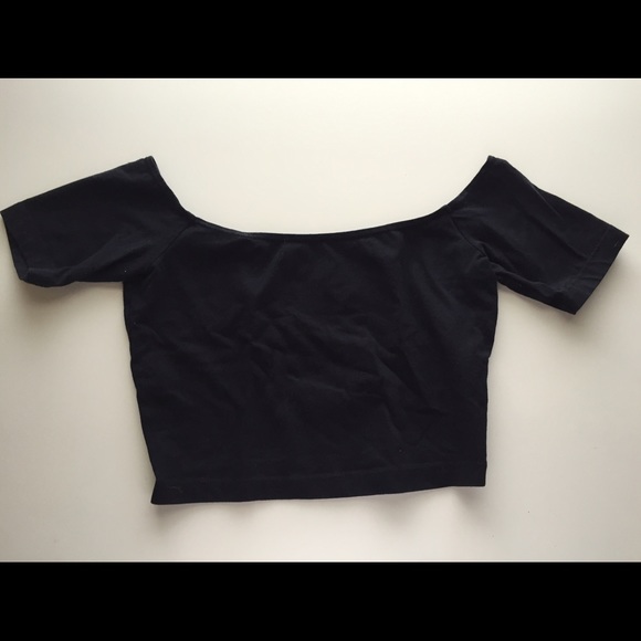 American Apparel off the shoulder crop