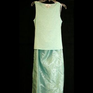 Formal two-piece Mint dress