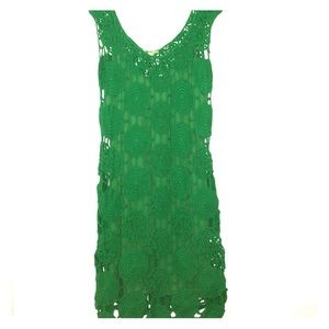 Green Crochet Dress