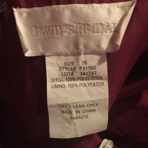 Wine colored formal dress