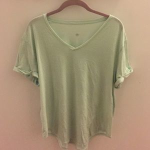 Lululemon Mint Green Vneck Tshirt