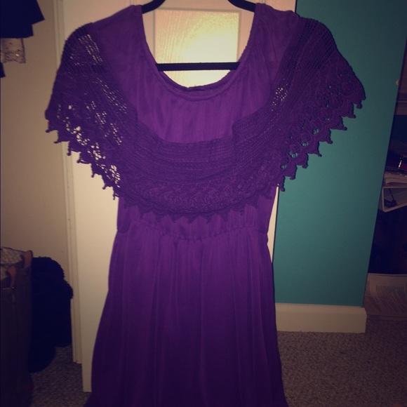 A really cute purple flowey dress!