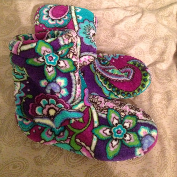 purple Vera Bradley slippers/house shoes