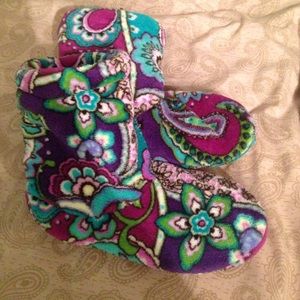 purple Vera Bradley slippers/house shoes