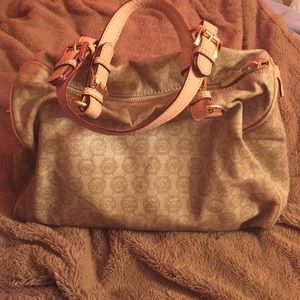 Monogram michael Kors satchel bag