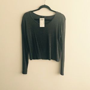 SOLD! Brandy Melville Crop Long Sleeve Top