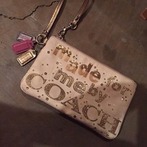 Coach wristlet great condition rare poopy