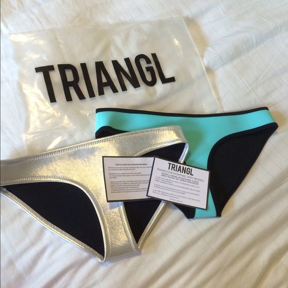 Authentic Triangl bottoms blue and silver