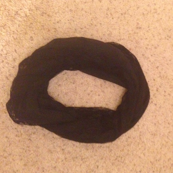 Black Lace Infinity Scarf