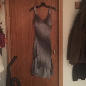 Sparkly grey short dress