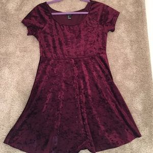 Velvet skater dress