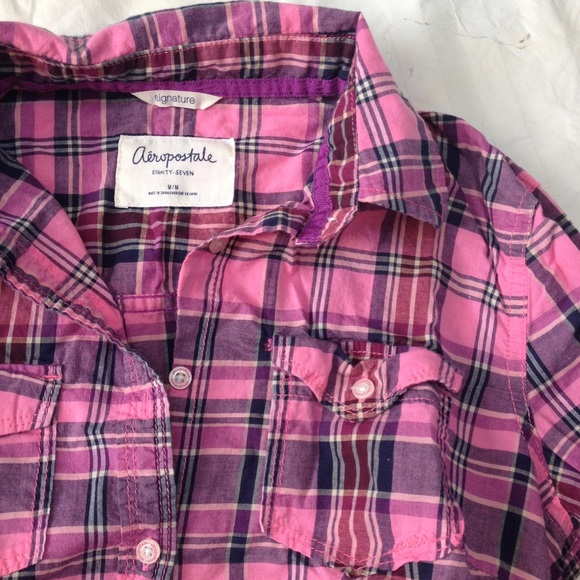 Aeropostale Plaid button down