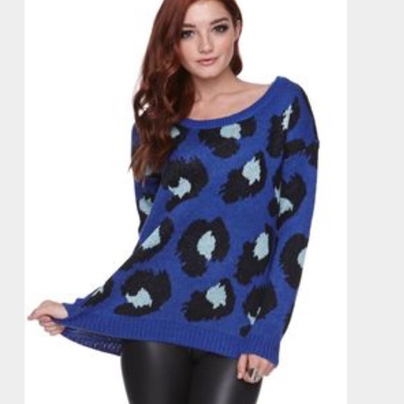 NWOT! Pac sun leopard sweater