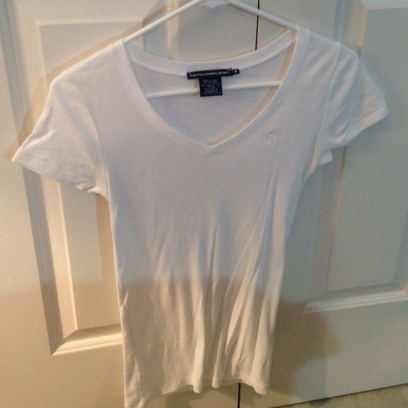 White Ralph Lauren v neck