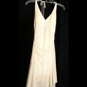 Champagne Halter Formal Dress