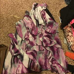 Tank top ruffle shirt