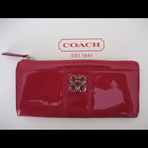 Coach Handbags - Coach Julia Raspberry Pink Wallet, NWT
