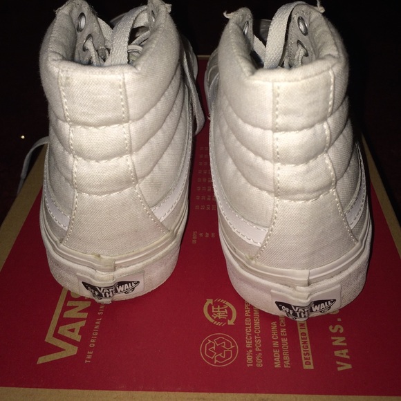 SOLD✔️ Sk8-Hi Slims True White - Picture 3 of 4