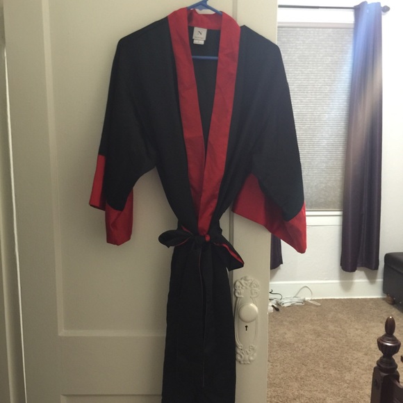 Black and red robe