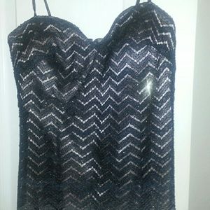 Strapless prom dress