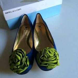 Like New Anthropologie Satin Ballet Flats Sz 7.5